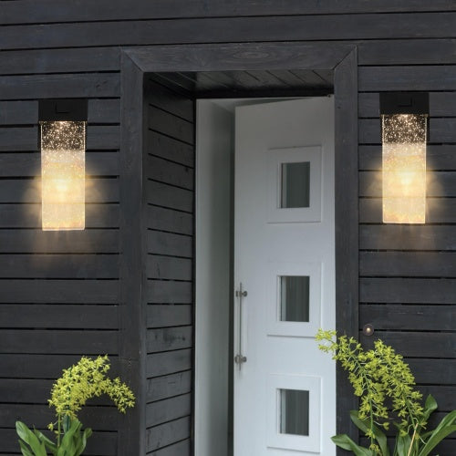 Outdoor Waterproof Transparent LED Crystal Wall Light Supports Many Types Of Bulb-2 Packs With Light Sensitivity