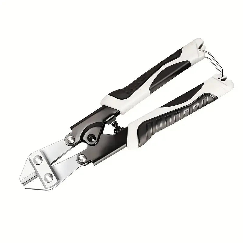 Heavy-duty 8-inch Multi-purpose Wire Cutters, Labor-saving Bolt Cutters With Olecranon Scissors, Chain Pliers, Steel Construction, Polished And Painted Surfaces For Fencing, Construction An